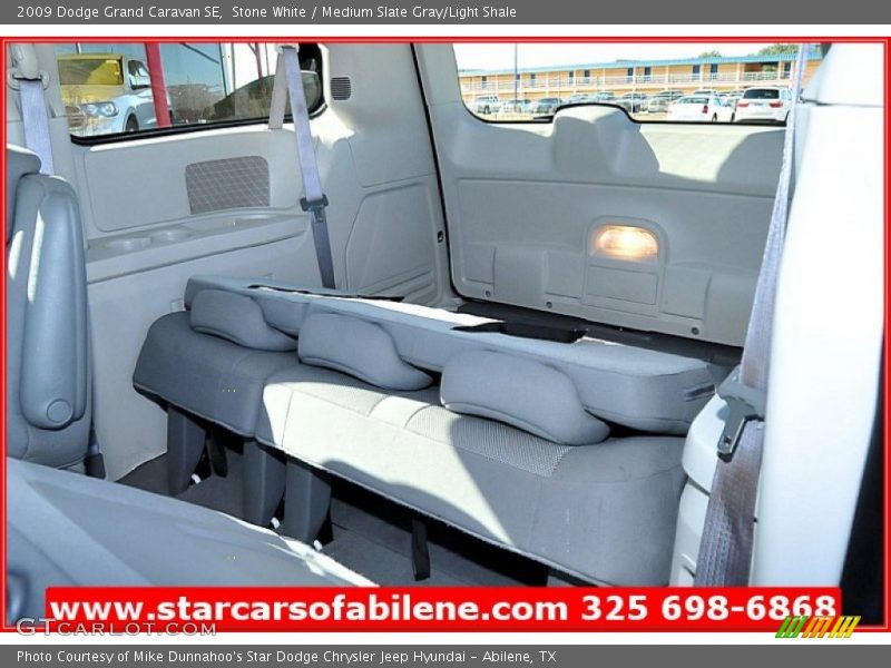 Stone White / Medium Slate Gray/Light Shale 2009 Dodge Grand Caravan SE