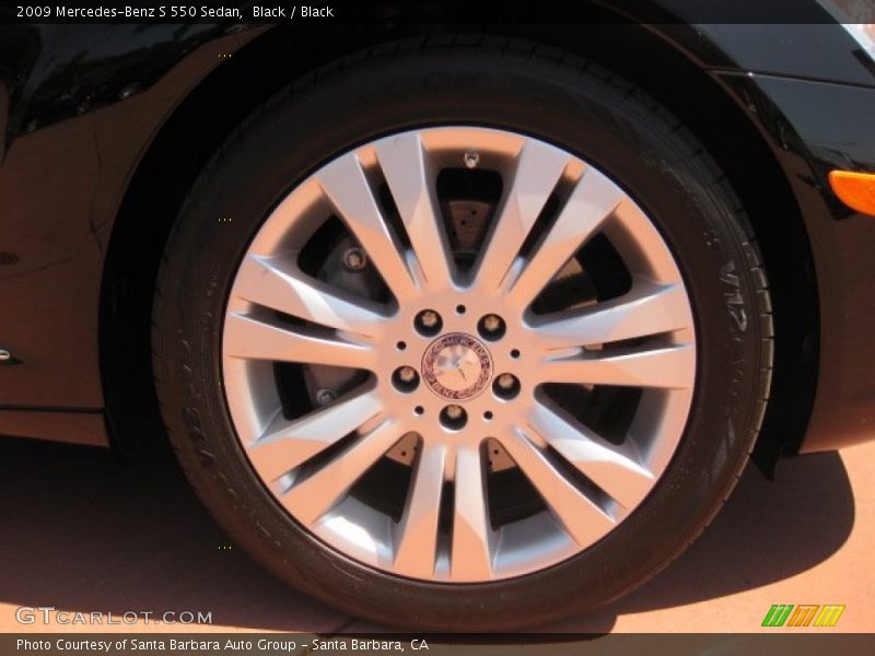 Black / Black 2009 Mercedes-Benz S 550 Sedan