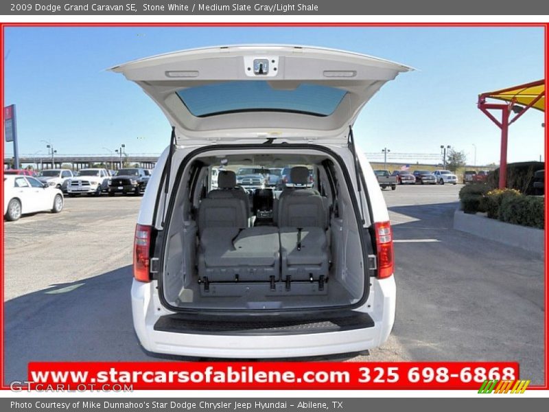 Stone White / Medium Slate Gray/Light Shale 2009 Dodge Grand Caravan SE