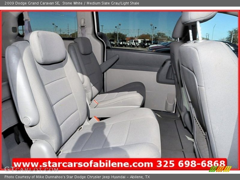 Stone White / Medium Slate Gray/Light Shale 2009 Dodge Grand Caravan SE