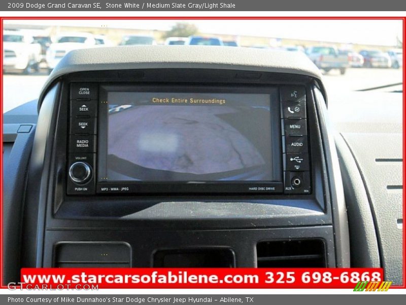 Stone White / Medium Slate Gray/Light Shale 2009 Dodge Grand Caravan SE
