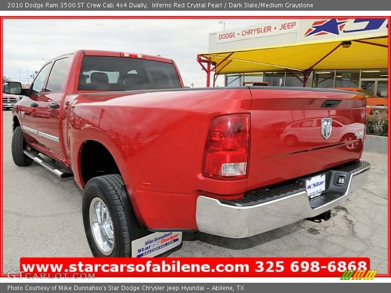 Inferno Red Crystal Pearl / Dark Slate/Medium Graystone 2010 Dodge Ram 3500 ST Crew Cab 4x4 Dually