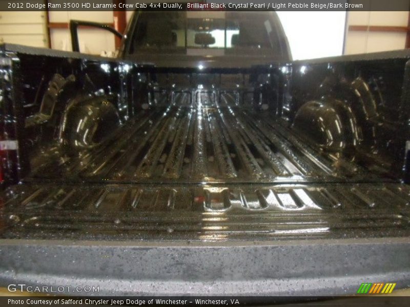 Brilliant Black Crystal Pearl / Light Pebble Beige/Bark Brown 2012 Dodge Ram 3500 HD Laramie Crew Cab 4x4 Dually