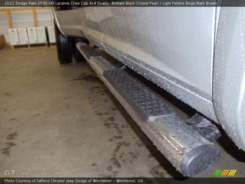 Brilliant Black Crystal Pearl / Light Pebble Beige/Bark Brown 2012 Dodge Ram 3500 HD Laramie Crew Cab 4x4 Dually