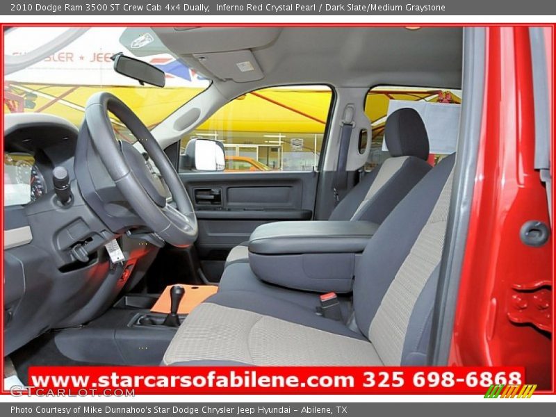 Inferno Red Crystal Pearl / Dark Slate/Medium Graystone 2010 Dodge Ram 3500 ST Crew Cab 4x4 Dually