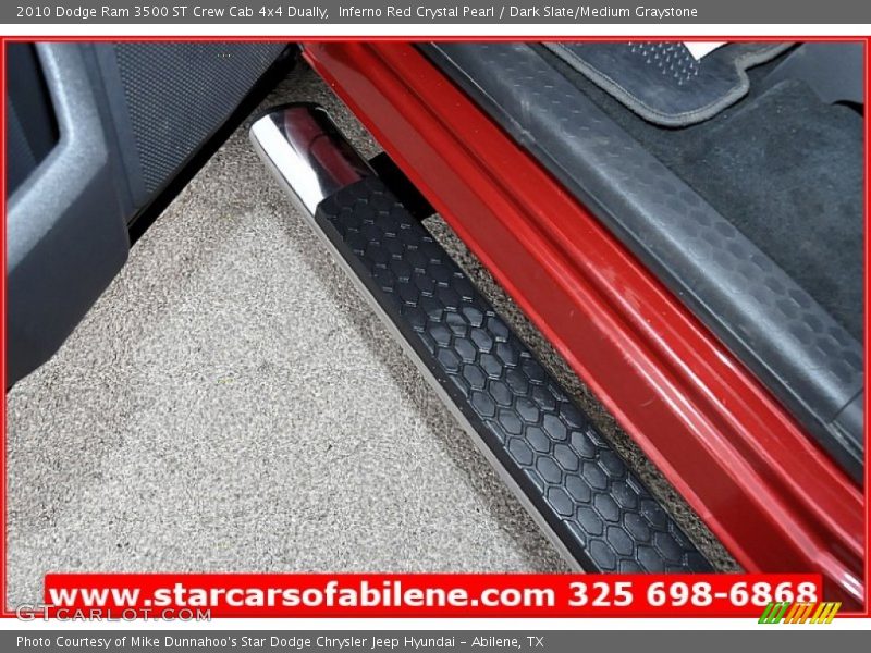 Inferno Red Crystal Pearl / Dark Slate/Medium Graystone 2010 Dodge Ram 3500 ST Crew Cab 4x4 Dually