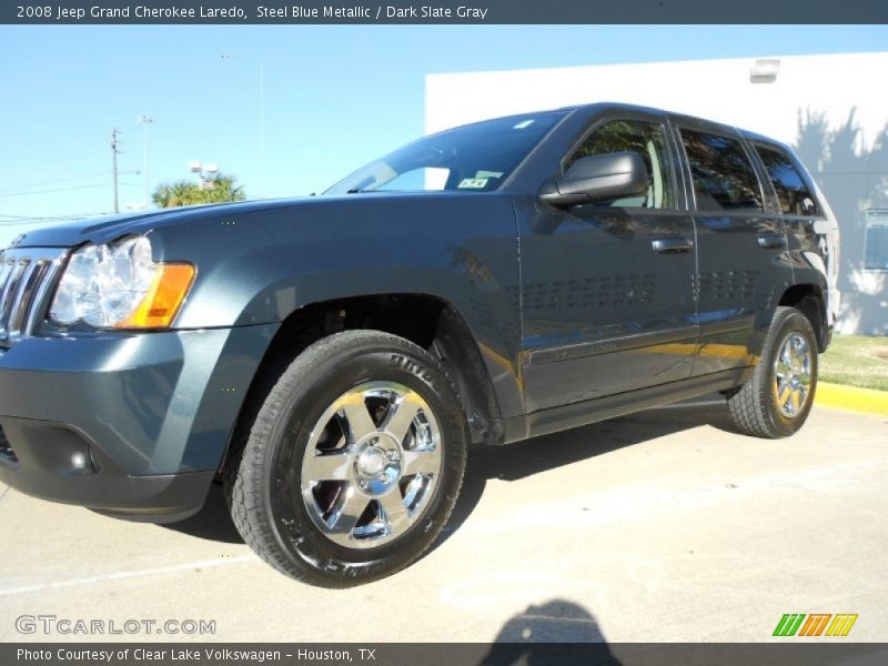 Steel Blue Metallic / Dark Slate Gray 2008 Jeep Grand Cherokee Laredo
