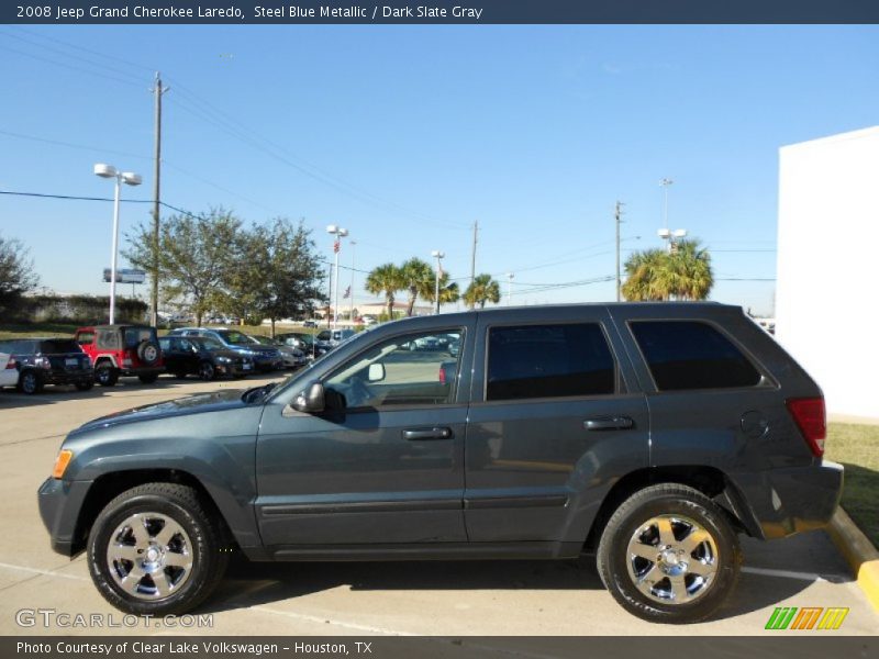 Steel Blue Metallic / Dark Slate Gray 2008 Jeep Grand Cherokee Laredo
