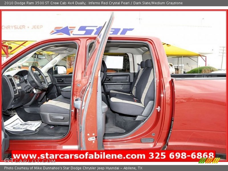 Inferno Red Crystal Pearl / Dark Slate/Medium Graystone 2010 Dodge Ram 3500 ST Crew Cab 4x4 Dually