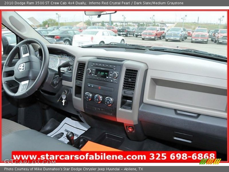 Inferno Red Crystal Pearl / Dark Slate/Medium Graystone 2010 Dodge Ram 3500 ST Crew Cab 4x4 Dually