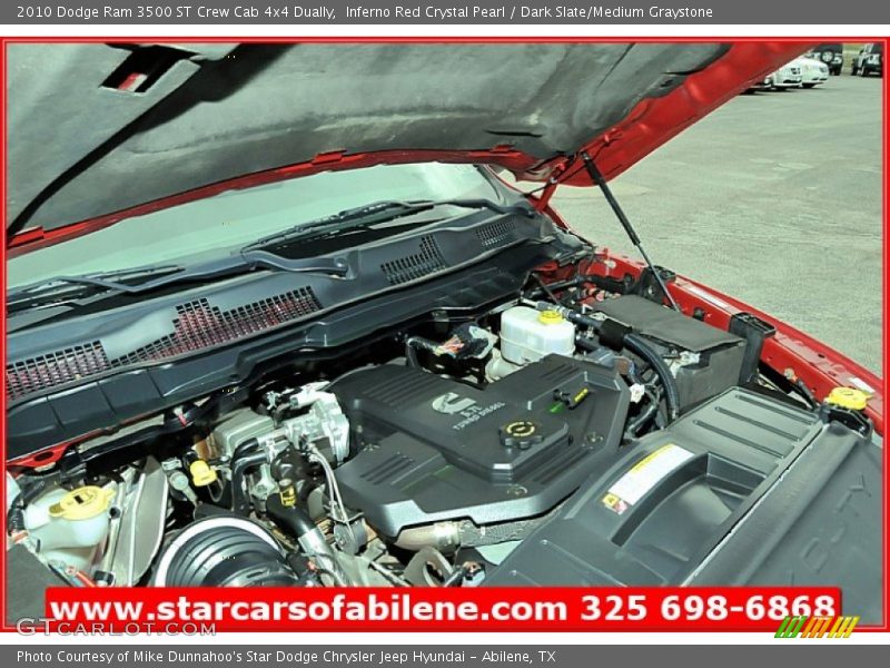 Inferno Red Crystal Pearl / Dark Slate/Medium Graystone 2010 Dodge Ram 3500 ST Crew Cab 4x4 Dually