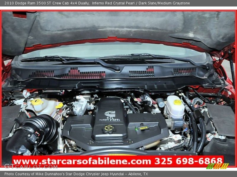 Inferno Red Crystal Pearl / Dark Slate/Medium Graystone 2010 Dodge Ram 3500 ST Crew Cab 4x4 Dually