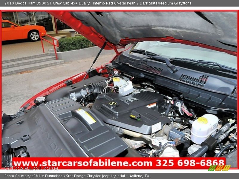 Inferno Red Crystal Pearl / Dark Slate/Medium Graystone 2010 Dodge Ram 3500 ST Crew Cab 4x4 Dually