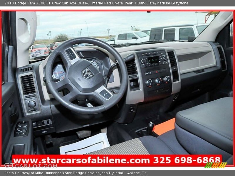 Inferno Red Crystal Pearl / Dark Slate/Medium Graystone 2010 Dodge Ram 3500 ST Crew Cab 4x4 Dually