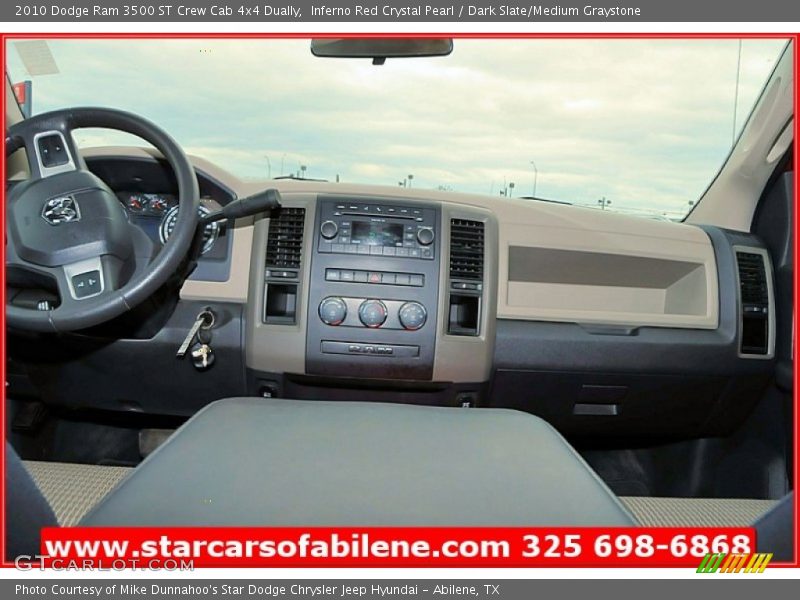 Inferno Red Crystal Pearl / Dark Slate/Medium Graystone 2010 Dodge Ram 3500 ST Crew Cab 4x4 Dually