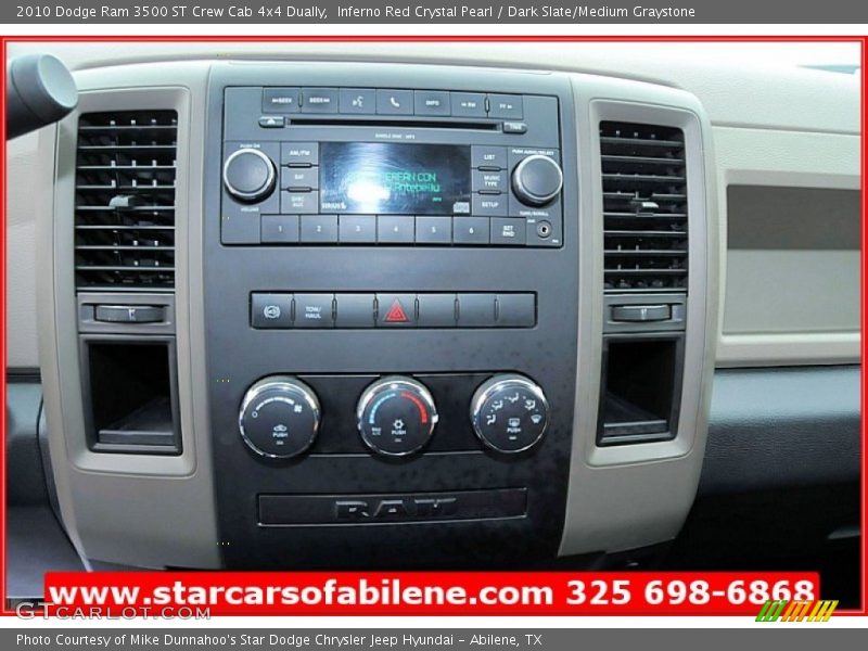Inferno Red Crystal Pearl / Dark Slate/Medium Graystone 2010 Dodge Ram 3500 ST Crew Cab 4x4 Dually