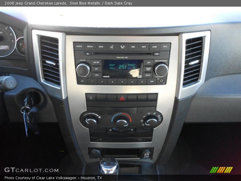 Steel Blue Metallic / Dark Slate Gray 2008 Jeep Grand Cherokee Laredo
