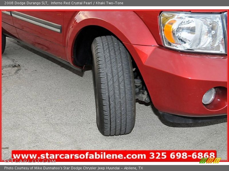 Inferno Red Crystal Pearl / Khaki Two-Tone 2008 Dodge Durango SLT