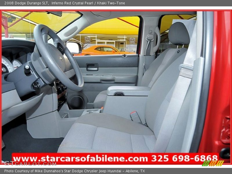 Inferno Red Crystal Pearl / Khaki Two-Tone 2008 Dodge Durango SLT