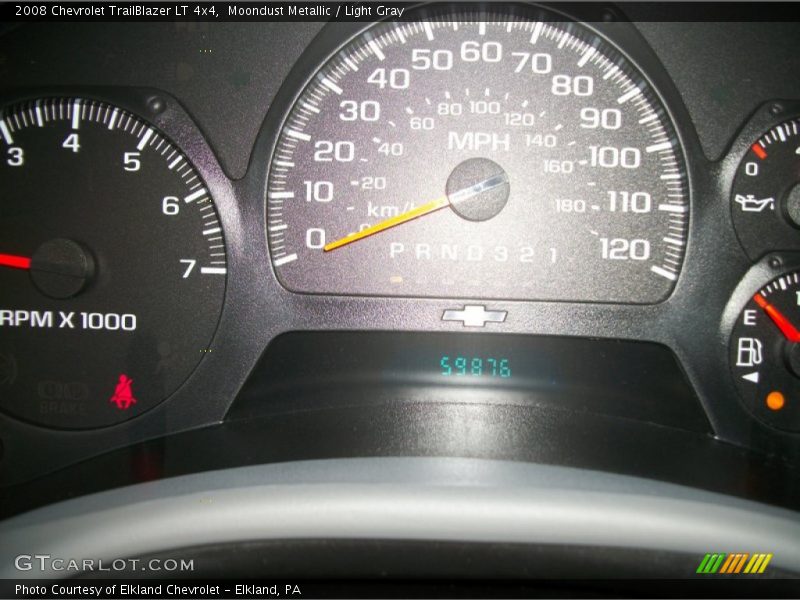 Moondust Metallic / Light Gray 2008 Chevrolet TrailBlazer LT 4x4