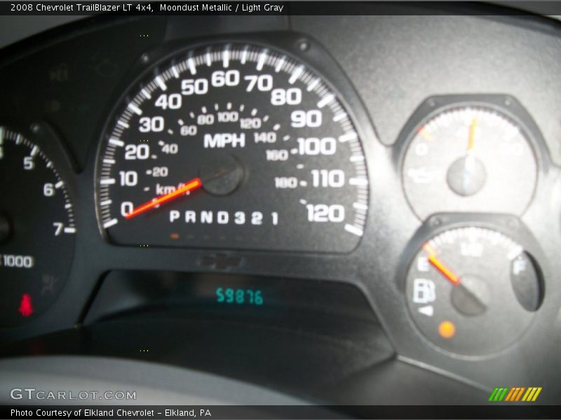 Moondust Metallic / Light Gray 2008 Chevrolet TrailBlazer LT 4x4