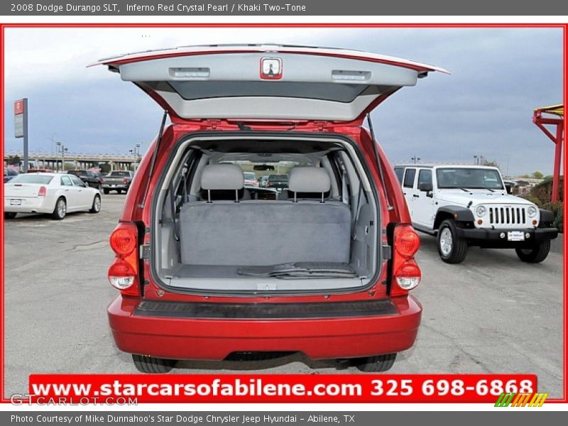 Inferno Red Crystal Pearl / Khaki Two-Tone 2008 Dodge Durango SLT