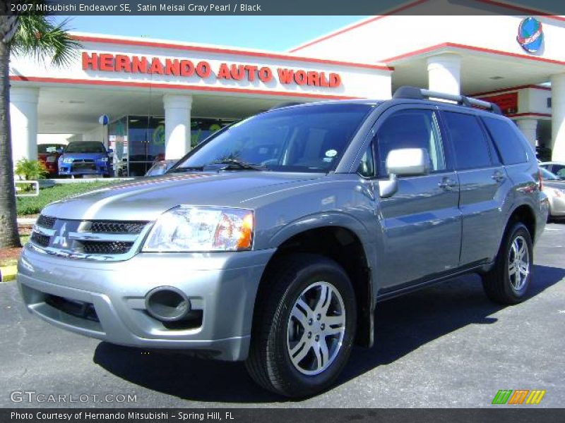 Satin Meisai Gray Pearl / Black 2007 Mitsubishi Endeavor SE
