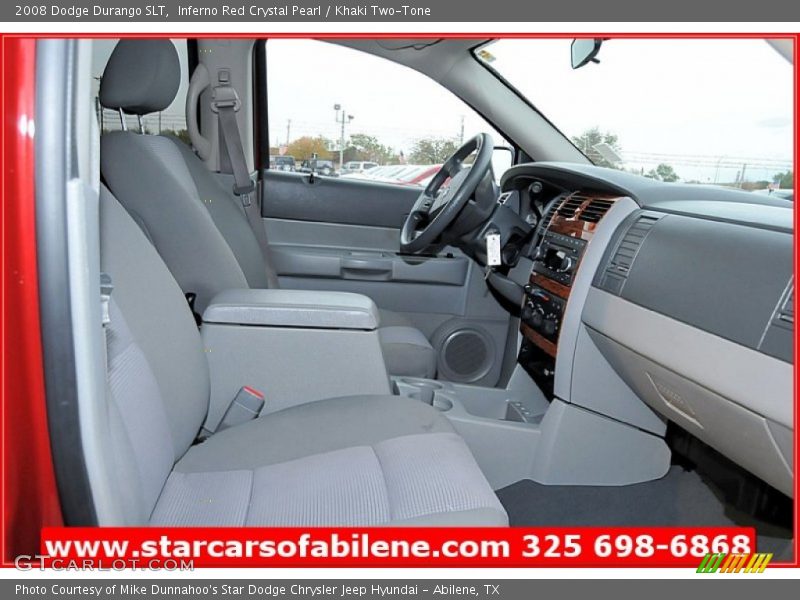 Inferno Red Crystal Pearl / Khaki Two-Tone 2008 Dodge Durango SLT
