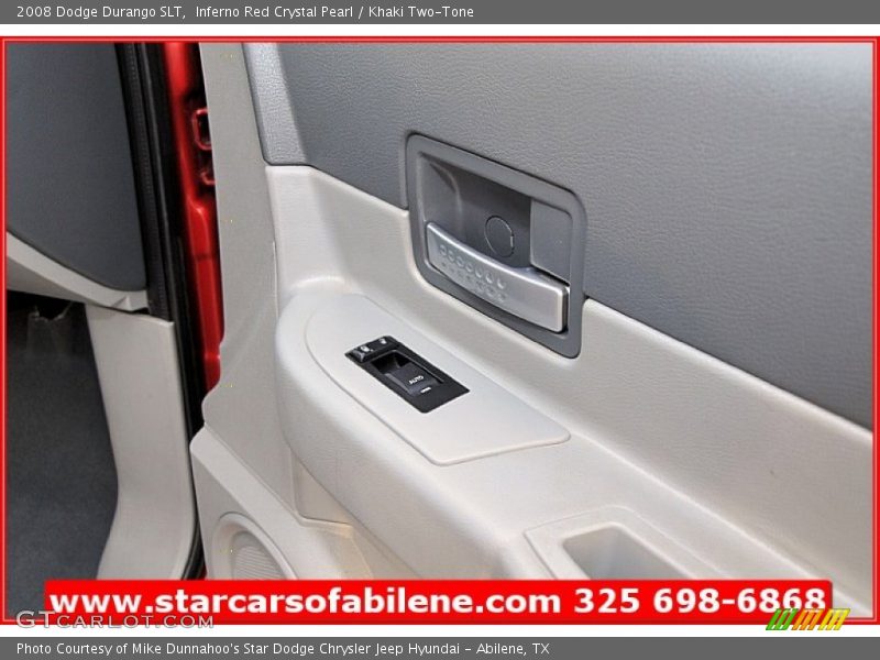 Inferno Red Crystal Pearl / Khaki Two-Tone 2008 Dodge Durango SLT