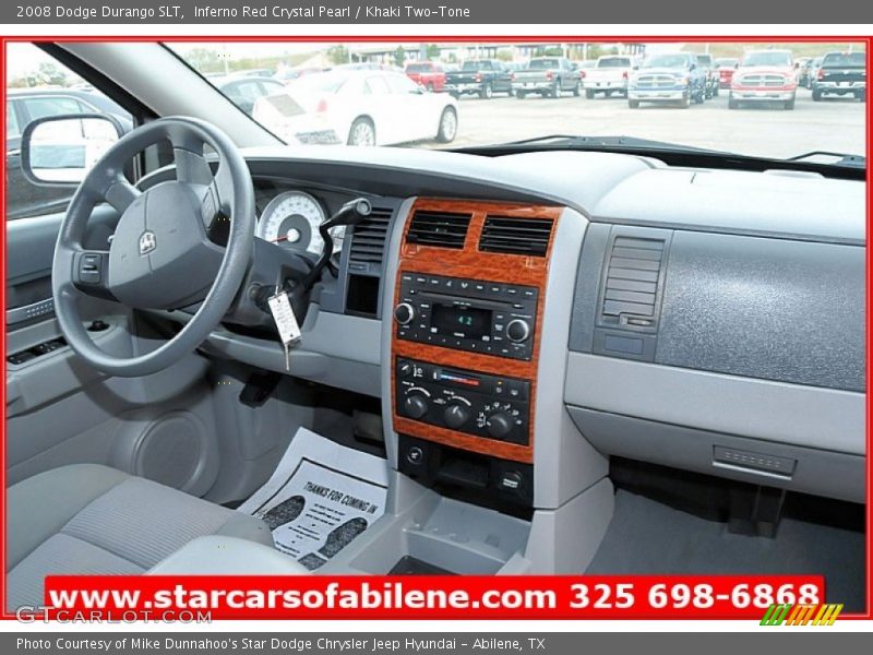 Inferno Red Crystal Pearl / Khaki Two-Tone 2008 Dodge Durango SLT