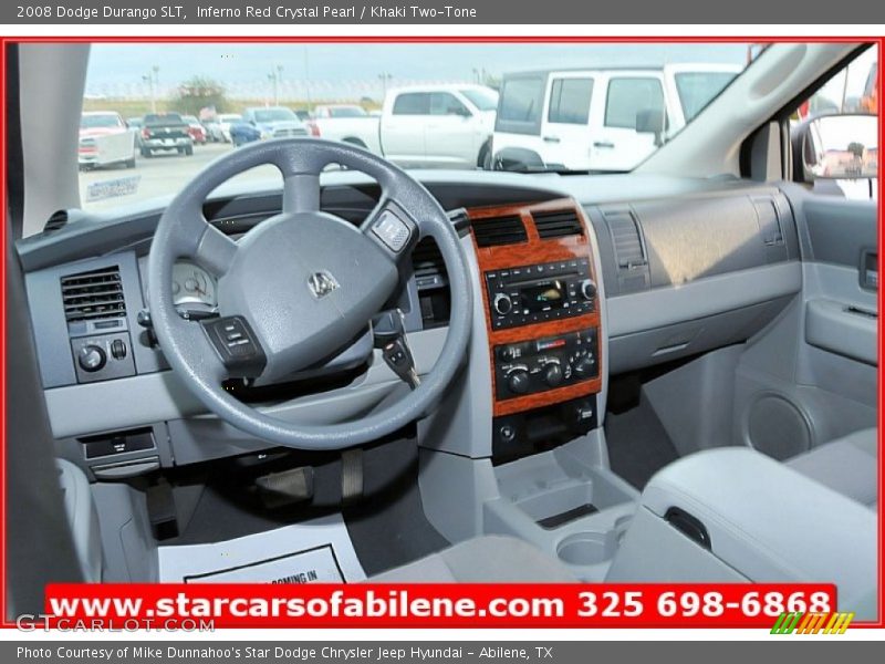 Inferno Red Crystal Pearl / Khaki Two-Tone 2008 Dodge Durango SLT