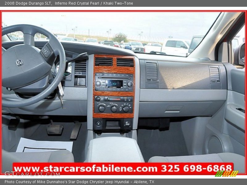 Inferno Red Crystal Pearl / Khaki Two-Tone 2008 Dodge Durango SLT