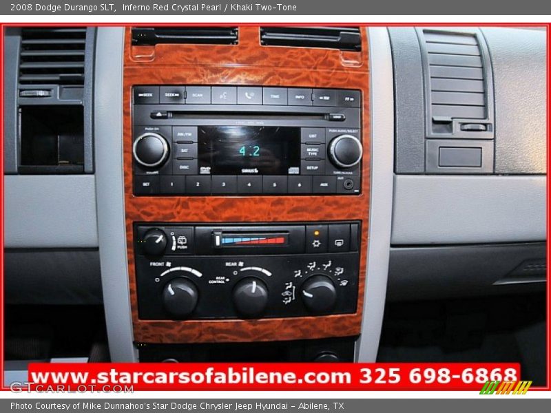 Inferno Red Crystal Pearl / Khaki Two-Tone 2008 Dodge Durango SLT