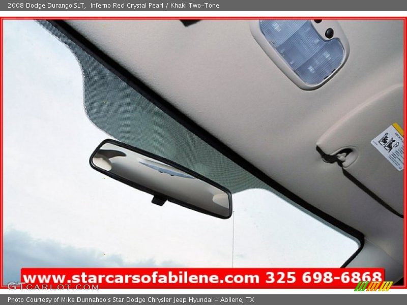 Inferno Red Crystal Pearl / Khaki Two-Tone 2008 Dodge Durango SLT
