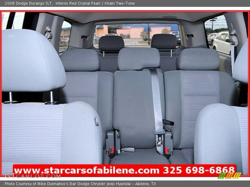 Inferno Red Crystal Pearl / Khaki Two-Tone 2008 Dodge Durango SLT