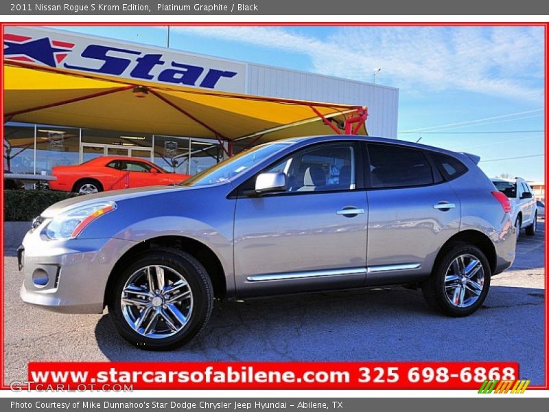 Platinum Graphite / Black 2011 Nissan Rogue S Krom Edition