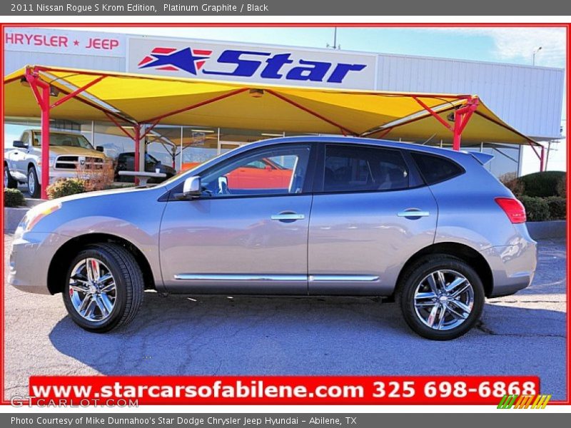 Platinum Graphite / Black 2011 Nissan Rogue S Krom Edition