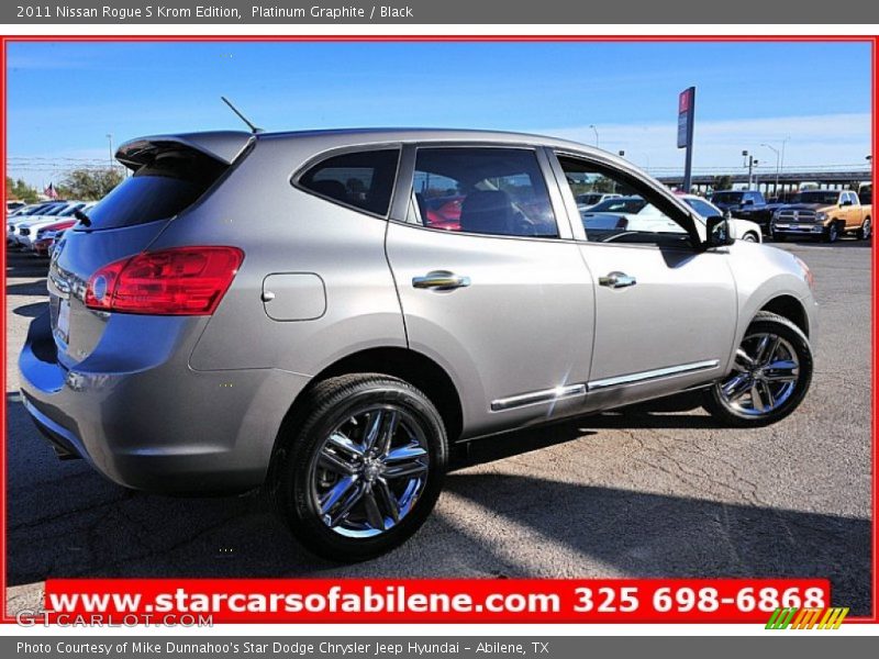 Platinum Graphite / Black 2011 Nissan Rogue S Krom Edition
