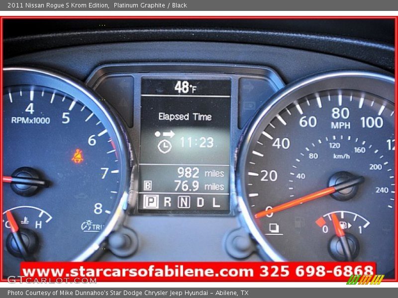 Platinum Graphite / Black 2011 Nissan Rogue S Krom Edition