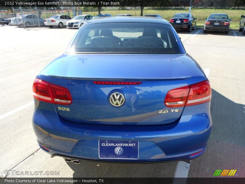 Rising Blue Metallic / Titan Black 2012 Volkswagen Eos Komfort