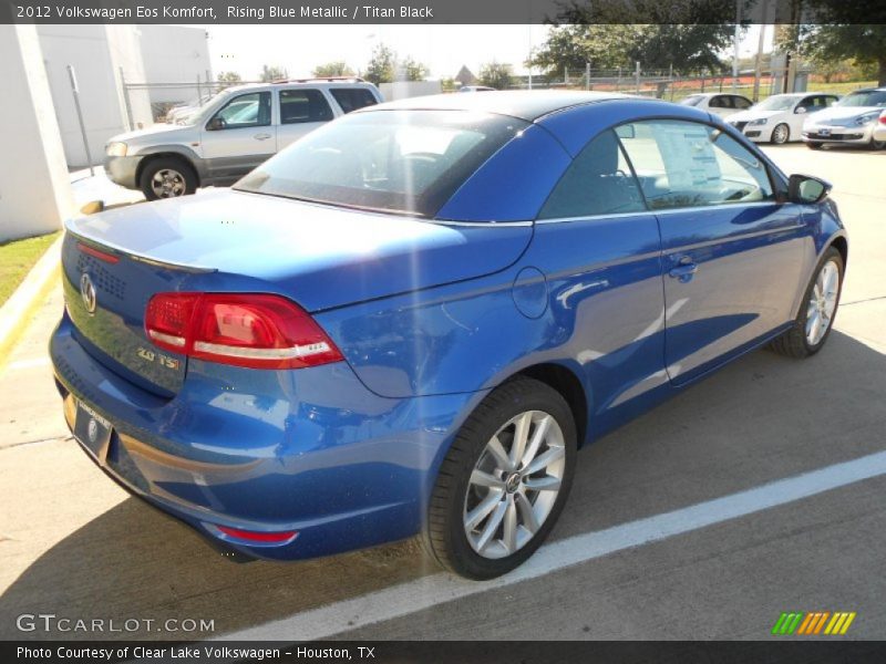 Rising Blue Metallic / Titan Black 2012 Volkswagen Eos Komfort