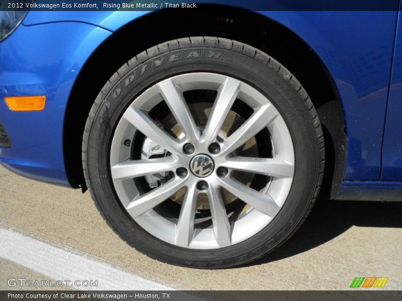 Rising Blue Metallic / Titan Black 2012 Volkswagen Eos Komfort