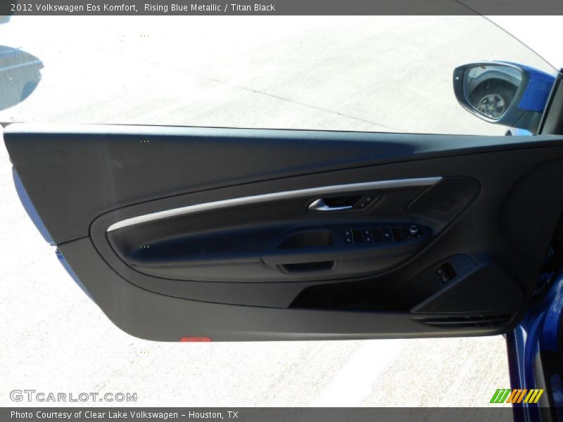 Rising Blue Metallic / Titan Black 2012 Volkswagen Eos Komfort