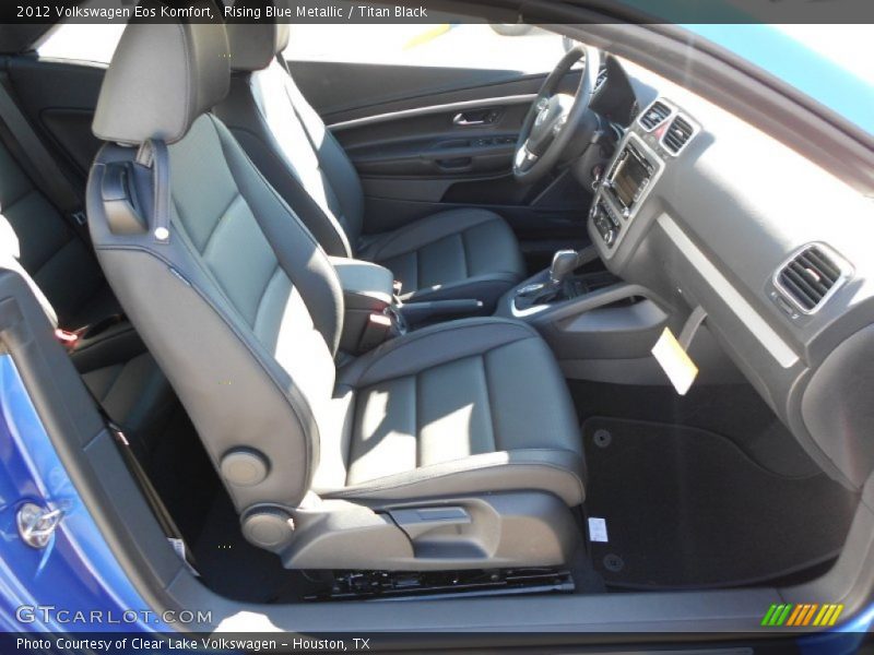 Rising Blue Metallic / Titan Black 2012 Volkswagen Eos Komfort