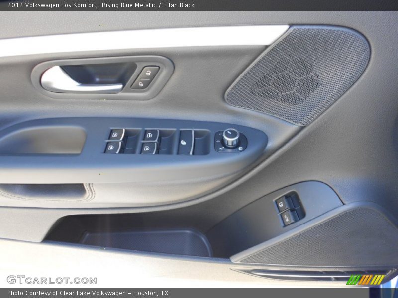 Rising Blue Metallic / Titan Black 2012 Volkswagen Eos Komfort