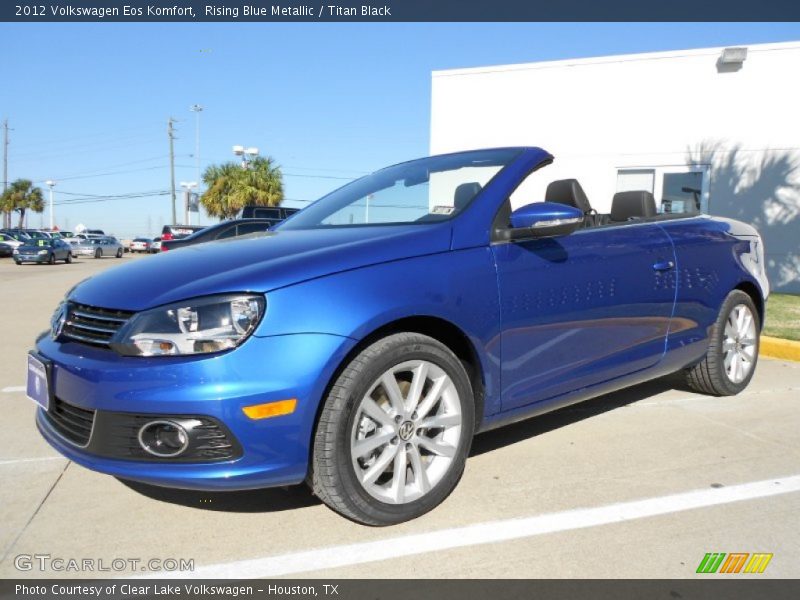 Rising Blue Metallic / Titan Black 2012 Volkswagen Eos Komfort
