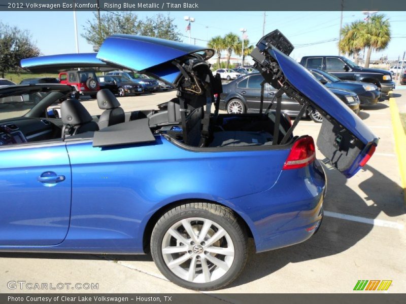 Rising Blue Metallic / Titan Black 2012 Volkswagen Eos Komfort