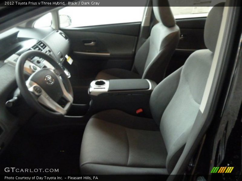  2012 Prius v Three Hybrid Dark Gray Interior