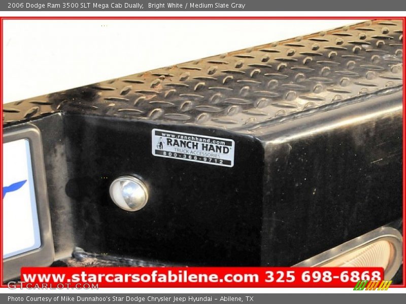 Bright White / Medium Slate Gray 2006 Dodge Ram 3500 SLT Mega Cab Dually