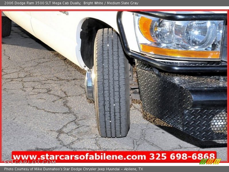 Bright White / Medium Slate Gray 2006 Dodge Ram 3500 SLT Mega Cab Dually